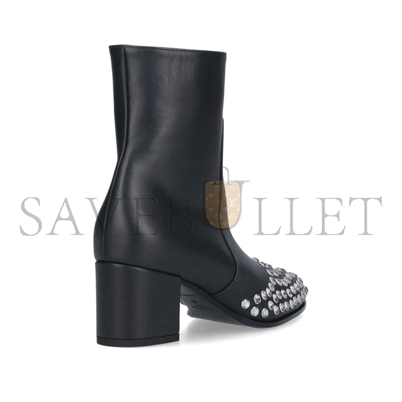A1a1a BLACK ANKLE BOOTS AA3B089CK291